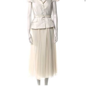 Self-Portrait Cream Maxi Dress